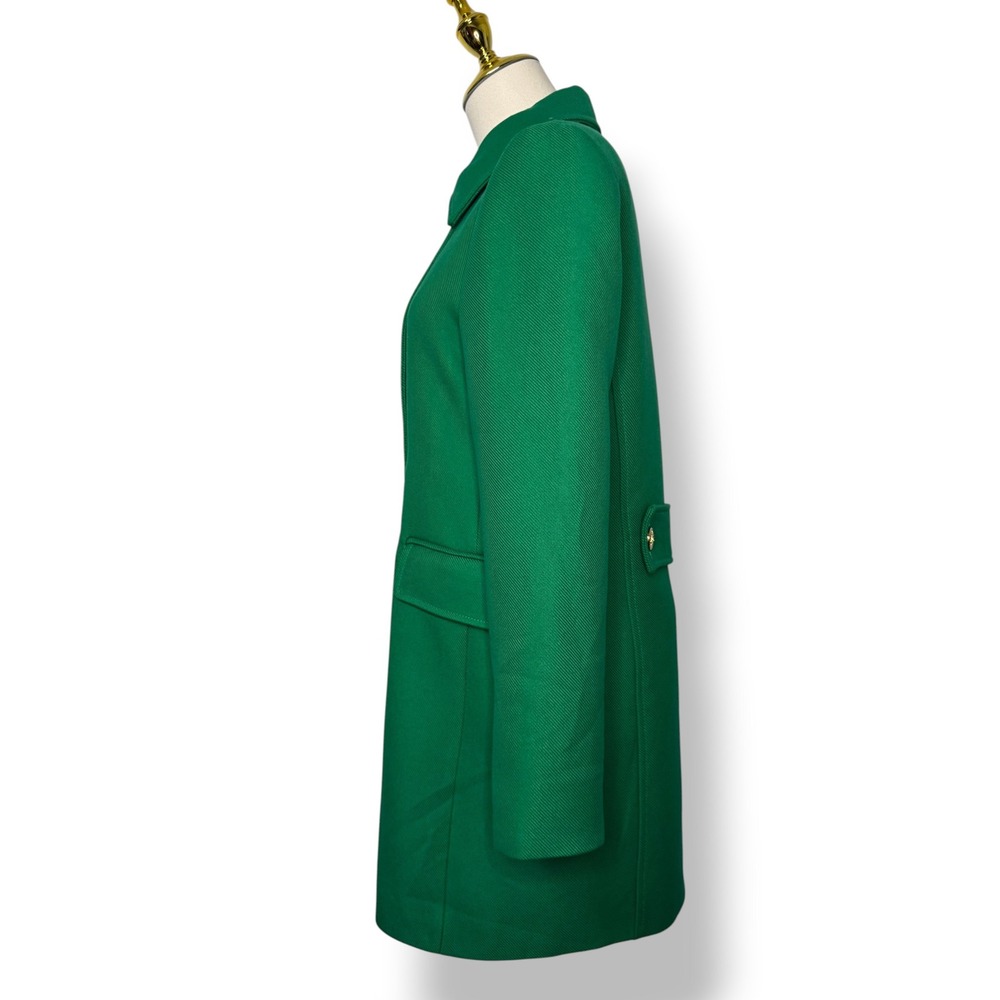 ZARA Women's Small Buttoned Tailored Coat Apple Green Double Breasted - Picture 5 of 10